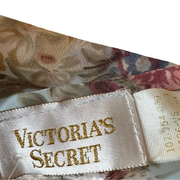 Y2K Vintage Victoria’s Secret Blue Coquette Floral Mesh Robe Size Small - Picture 11 of 12